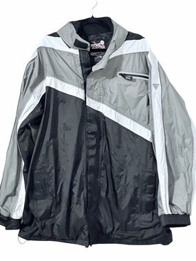Tour Master Defender Motorcycle Rain Jacket Black‎ Gray XXL Waterproof Riding